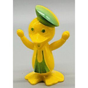 Rosbro Easter Duck E Rosen Hard Plastic Candy Lollipop Holder Yellow Green